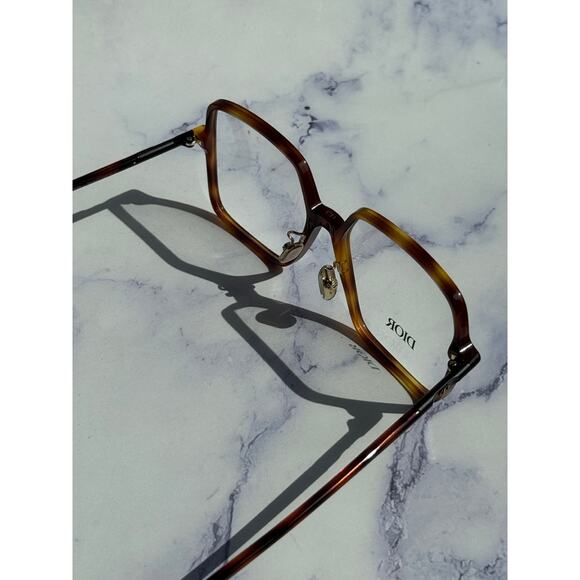 NEW Dior Mini CD O S7F Square Eyeglasses Frames in Brown - Picture 8 of 8